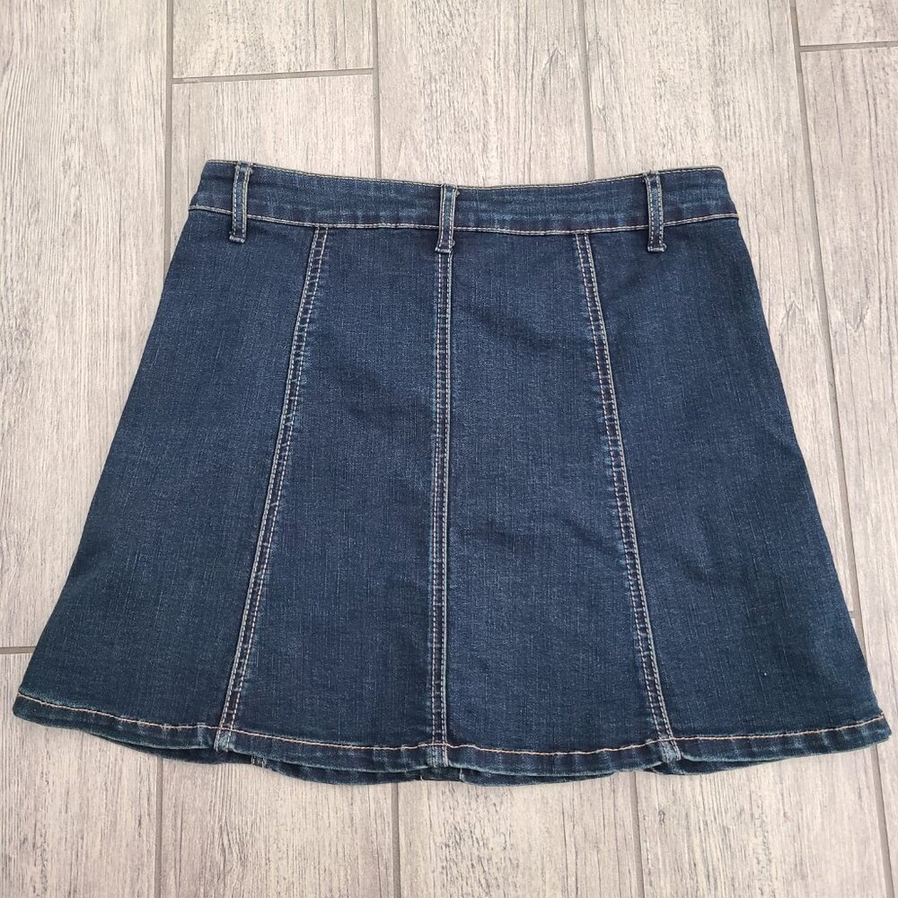American Rag Junior Women's Denim Button-Front Mini Skirt Size 7 NWT - Picture 9 of 11